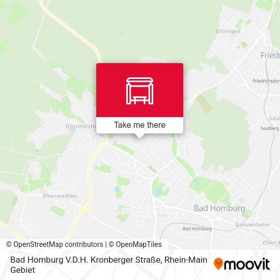 Bad Homburg V.D.H. Kronberger Straße map
