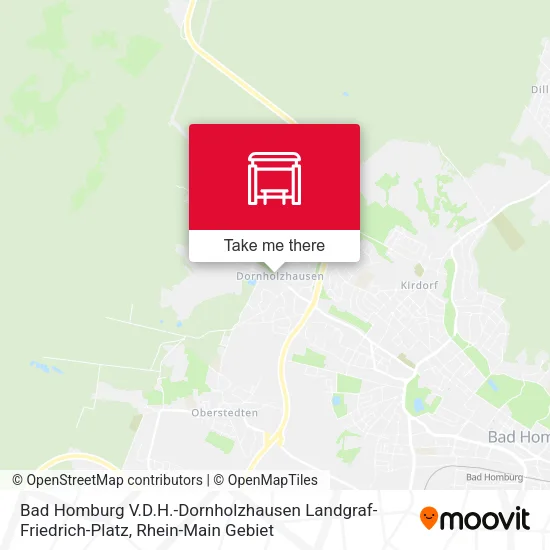Карта Bad Homburg V.D.H.-Dornholzhausen Landgraf-Friedrich-Platz