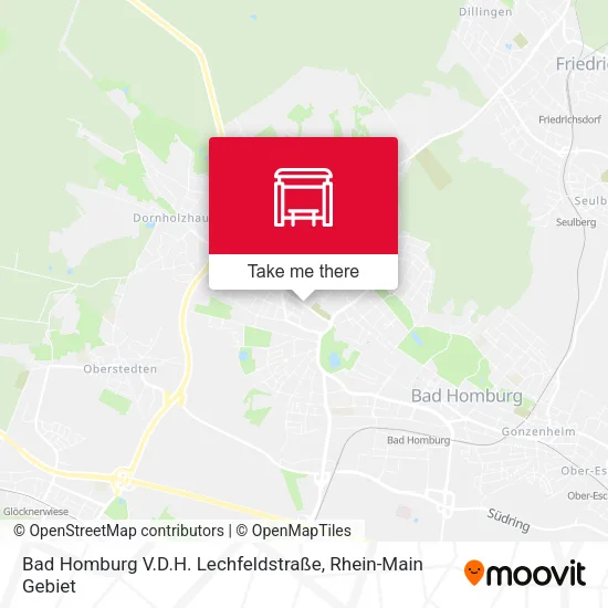 Карта Bad Homburg V.D.H. Lechfeldstraße