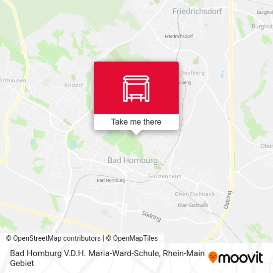 Карта Bad Homburg V.D.H. Maria-Ward-Schule