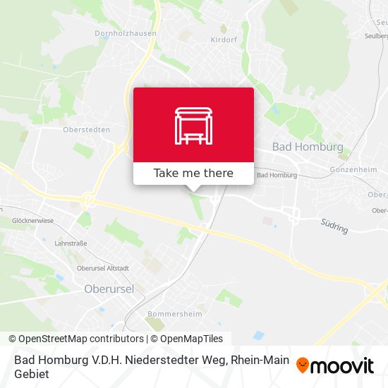 Карта Bad Homburg V.D.H. Niederstedter Weg