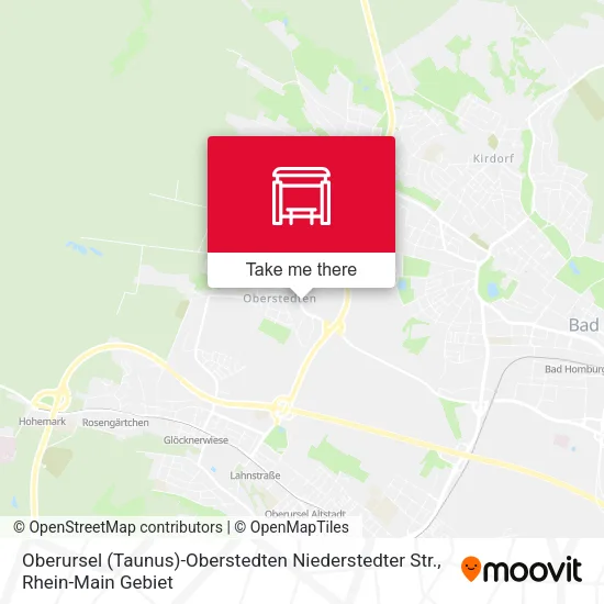 Карта Oberursel (Taunus)-Oberstedten Niederstedter Str.