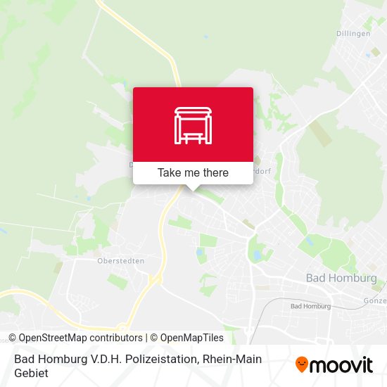 Bad Homburg V.D.H. Polizeistation map
