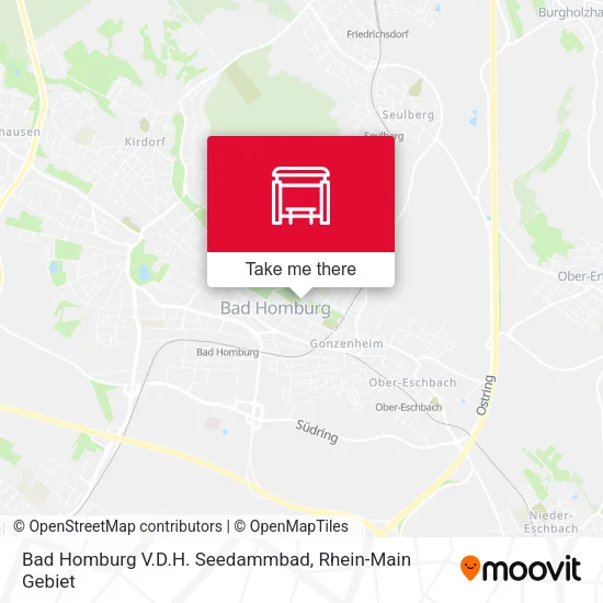 Карта Bad Homburg V.D.H. Seedammbad