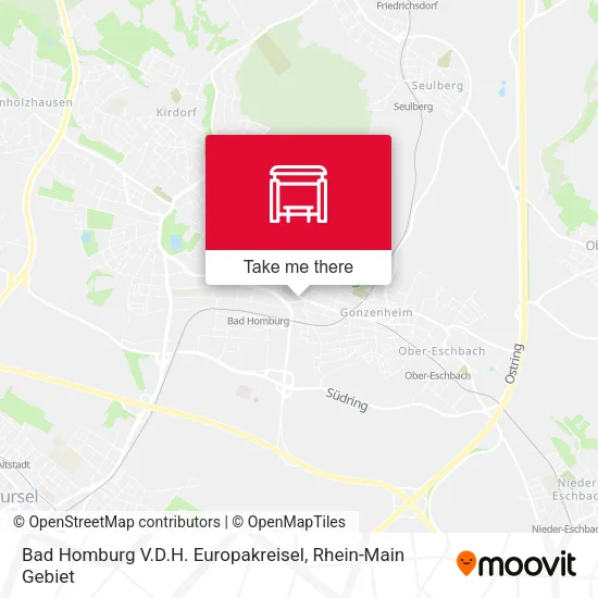 Карта Bad Homburg V.D.H. Europakreisel