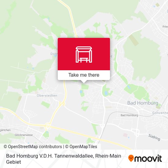 Bad Homburg V.D.H. Tannenwaldallee map