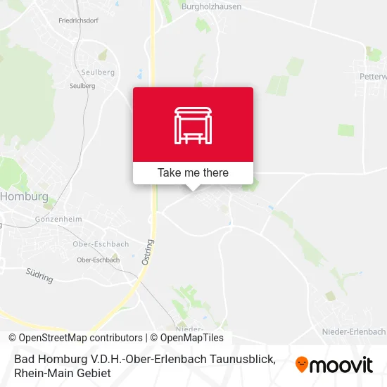 Карта Bad Homburg V.D.H.-Ober-Erlenbach Taunusblick
