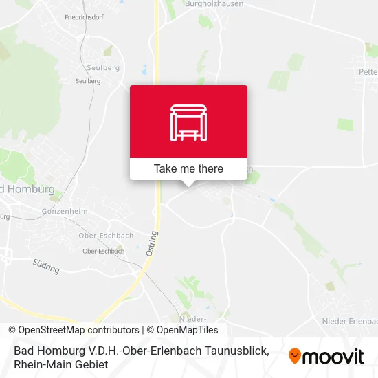 Карта Bad Homburg V.D.H.-Ober-Erlenbach Taunusblick