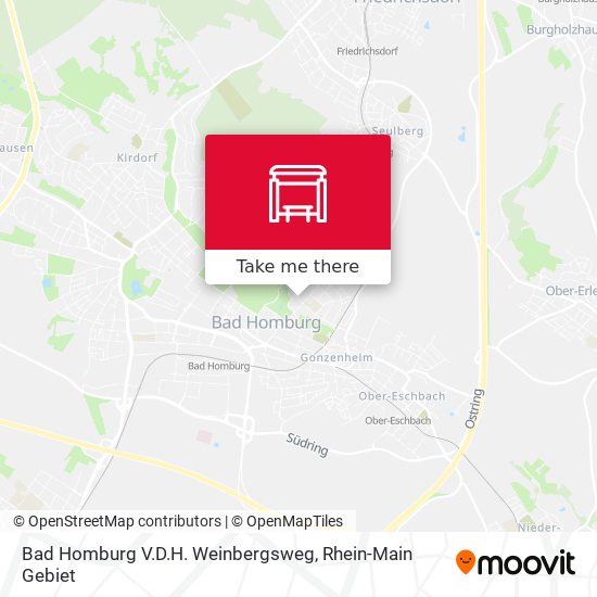 Bad Homburg V.D.H. Weinbergsweg map