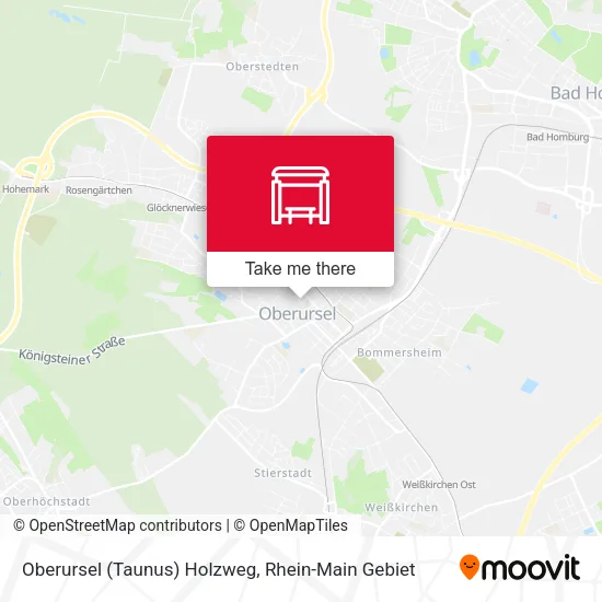 Карта Oberursel (Taunus) Holzweg