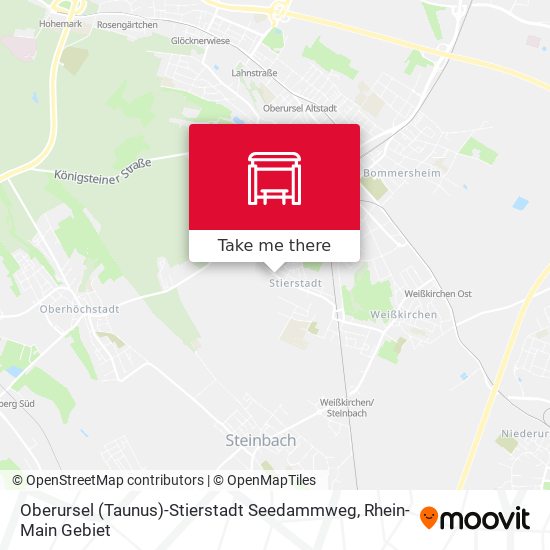 Карта Oberursel (Taunus)-Stierstadt Seedammweg