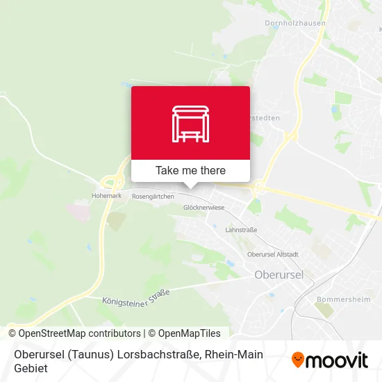 Карта Oberursel (Taunus) Lorsbachstraße