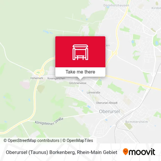 Карта Oberursel (Taunus) Borkenberg