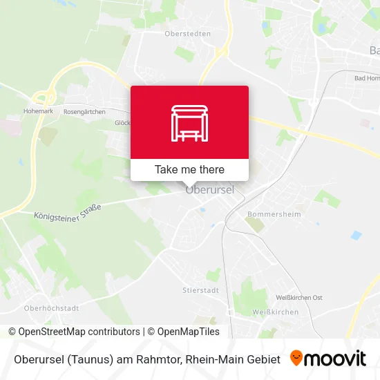 Карта Oberursel (Taunus) am Rahmtor