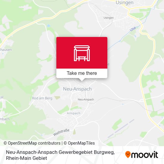 Neu-Anspach-Anspach Gewerbegebiet Burgweg map