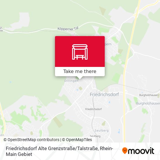 Карта Friedrichsdorf Alte Grenzstraße / Talstraße