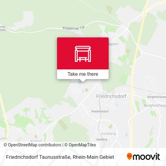 Friedrichsdorf Taunusstraße map
