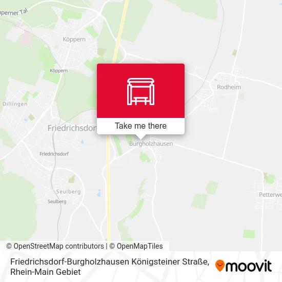 Карта Friedrichsdorf-Burgholzhausen Königsteiner Straße