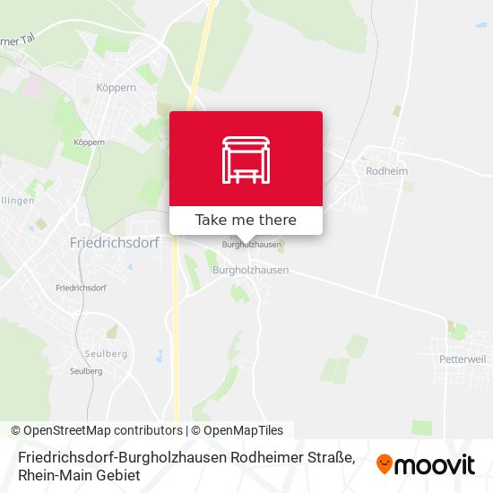 Friedrichsdorf-Burgholzhausen Rodheimer Straße map