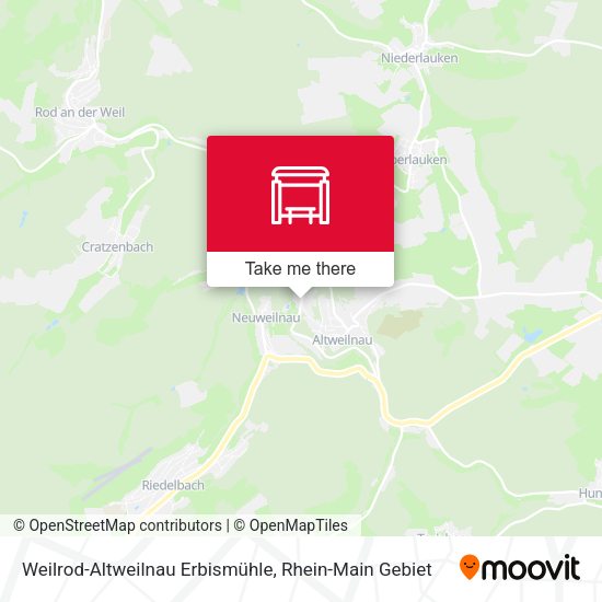 Weilrod-Altweilnau Erbismühle map