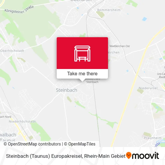 Карта Steinbach (Taunus) Europakreisel