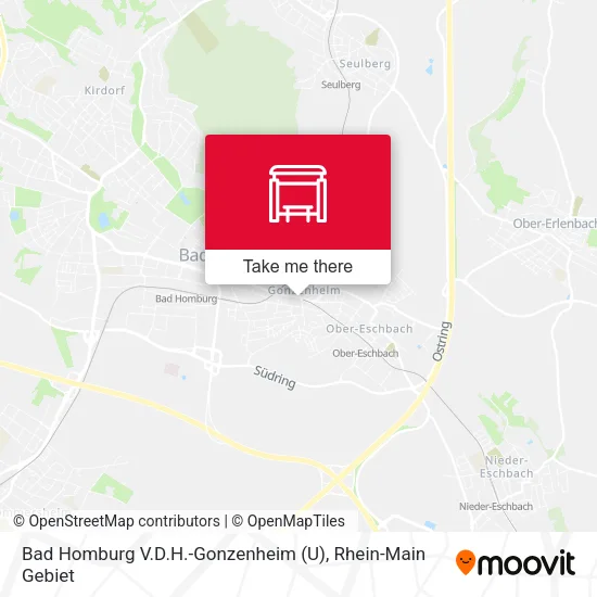 Карта Bad Homburg V.D.H.-Gonzenheim (U)