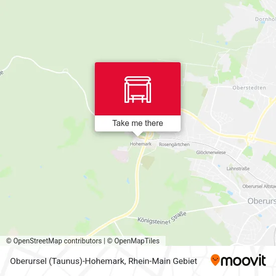 Карта Oberursel (Taunus)-Hohemark