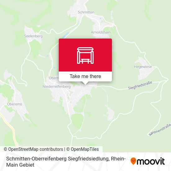 Schmitten-Oberreifenberg Siegfriedsiedlung map