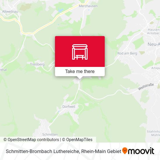Schmitten-Brombach Luthereiche map