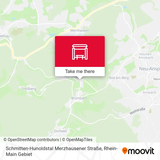 Карта Schmitten-Hunoldstal Merzhausener Straße