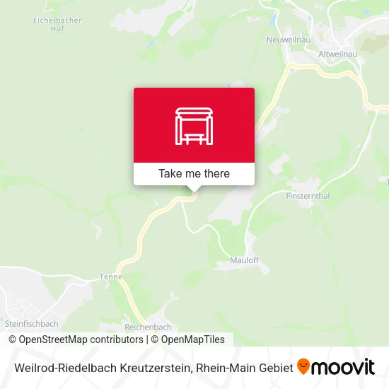 Карта Weilrod-Riedelbach Kreutzerstein