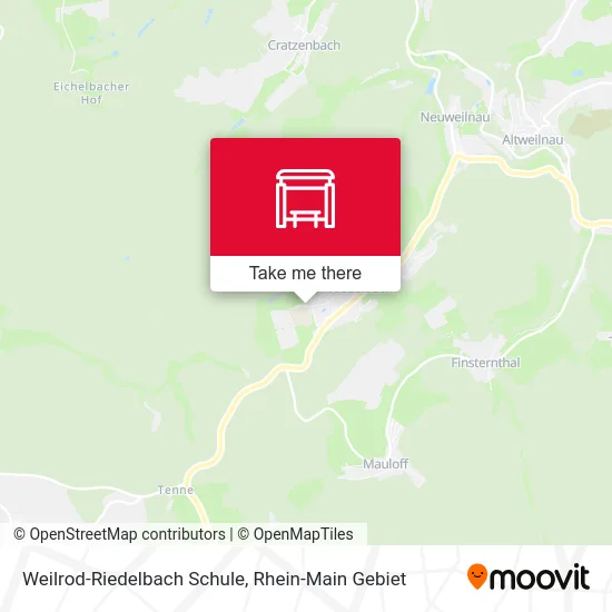Карта Weilrod-Riedelbach Schule