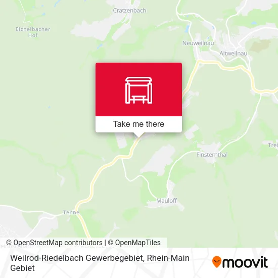 Карта Weilrod-Riedelbach Gewerbegebiet
