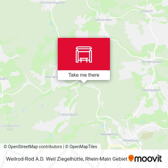 Weilrod-Rod A.D. Weil Ziegelhütte map