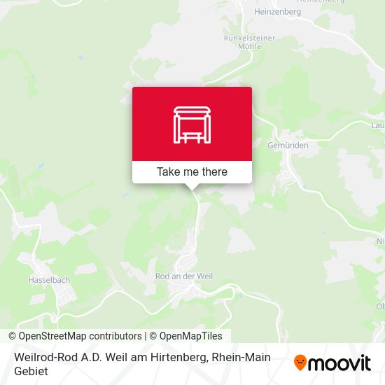 Weilrod-Rod A.D. Weil am Hirtenberg map