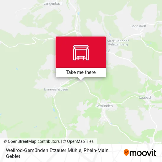 Карта Weilrod-Gemünden Etzauer Mühle