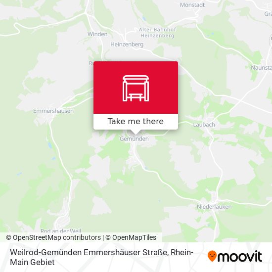 Weilrod-Gemünden Emmershäuser Straße map