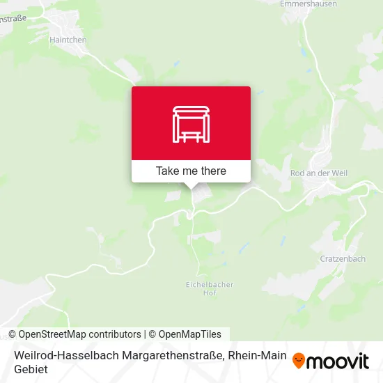 Карта Weilrod-Hasselbach Margarethenstraße