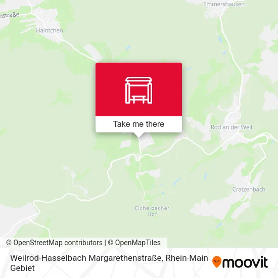 Карта Weilrod-Hasselbach Margarethenstraße