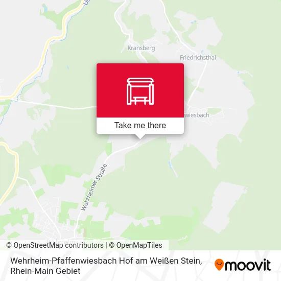 Карта Wehrheim-Pfaffenwiesbach Hof am Weißen Stein