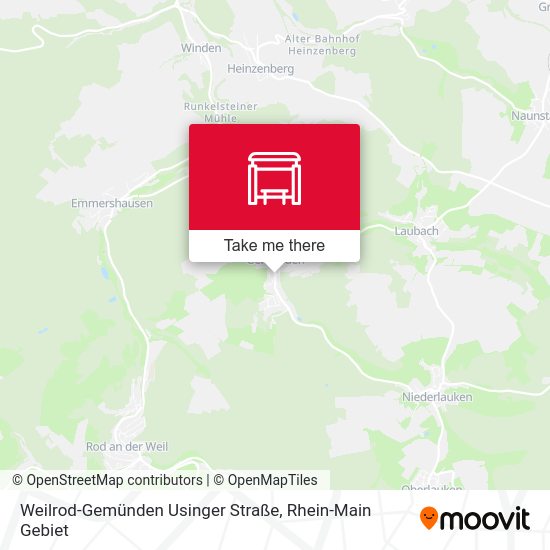 Weilrod-Gemünden Usinger Straße map