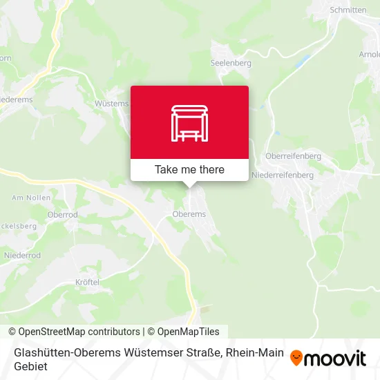 Карта Glashütten-Oberems Wüstemser Straße