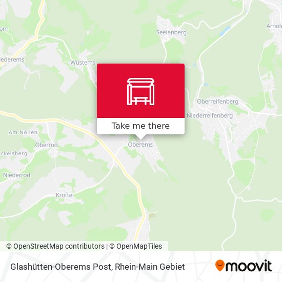 Карта Glashütten-Oberems Post