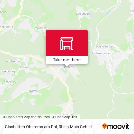 Glashütten-Oberems am Pol map