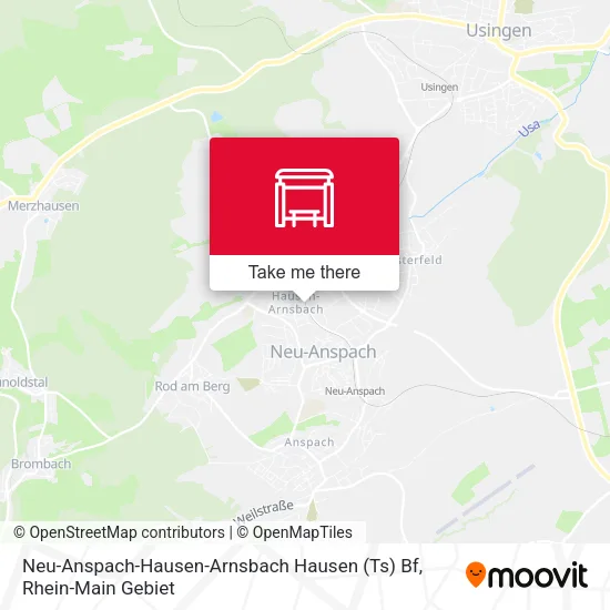 Карта Neu-Anspach-Hausen-Arnsbach Hausen (Ts) Bf