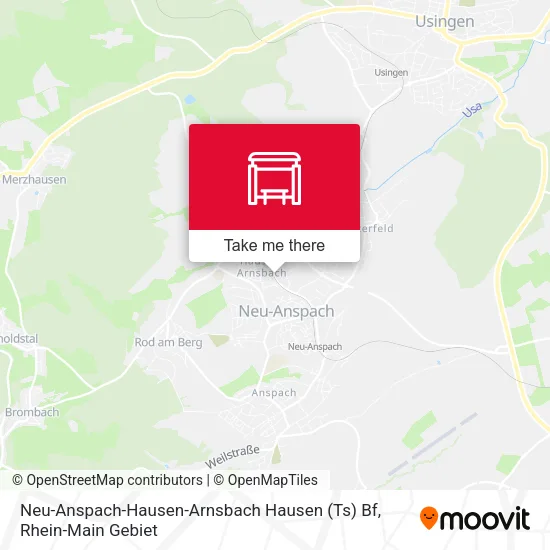 Карта Neu-Anspach-Hausen-Arnsbach Hausen (Ts) Bf