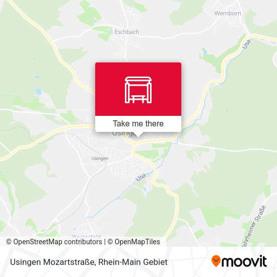 Usingen Mozartstraße map