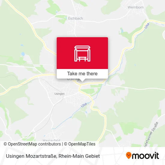 Usingen Mozartstraße map