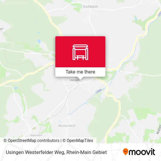 Usingen Westerfelder Weg map