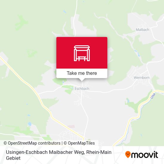 Usingen-Eschbach Maibacher Weg map
